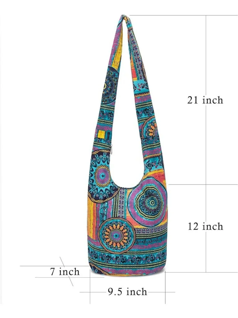 Stylish Bohemian Canvas Shoulder Handbags | Hippie Crossbody & Hobo Bags